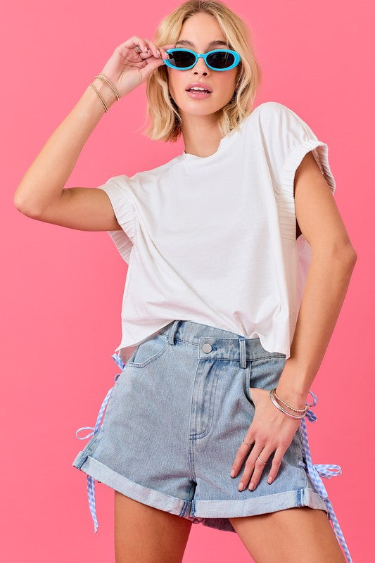 White Knit Top