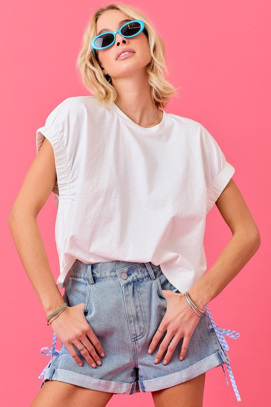 White Knit Top