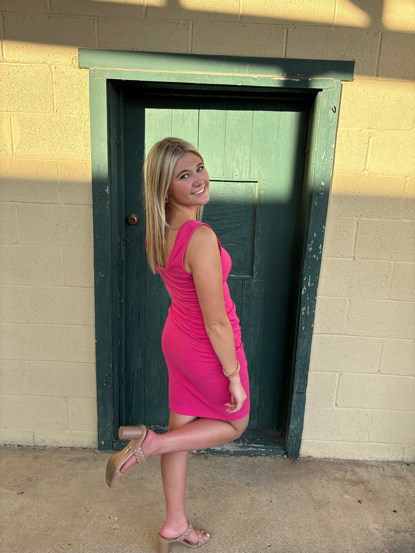 Fitted Ribbed Dress