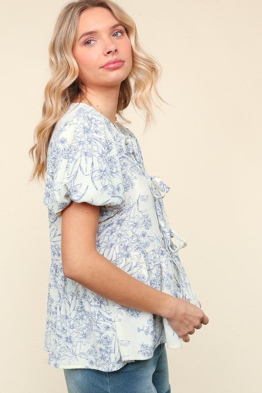 Bow tie blouse