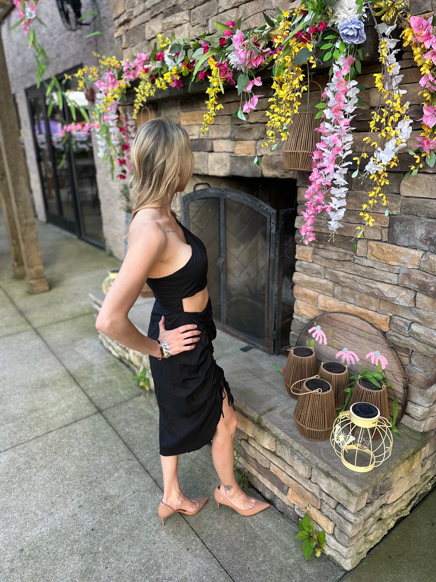Black One-Shoulder Dress