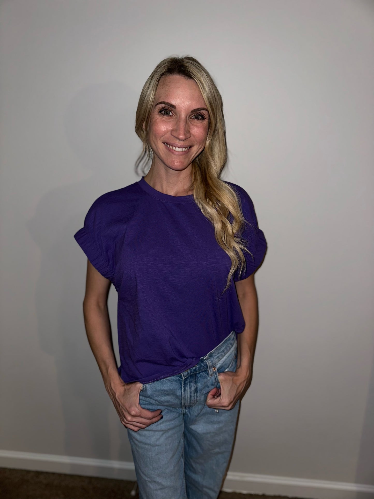 Purple Knit Top