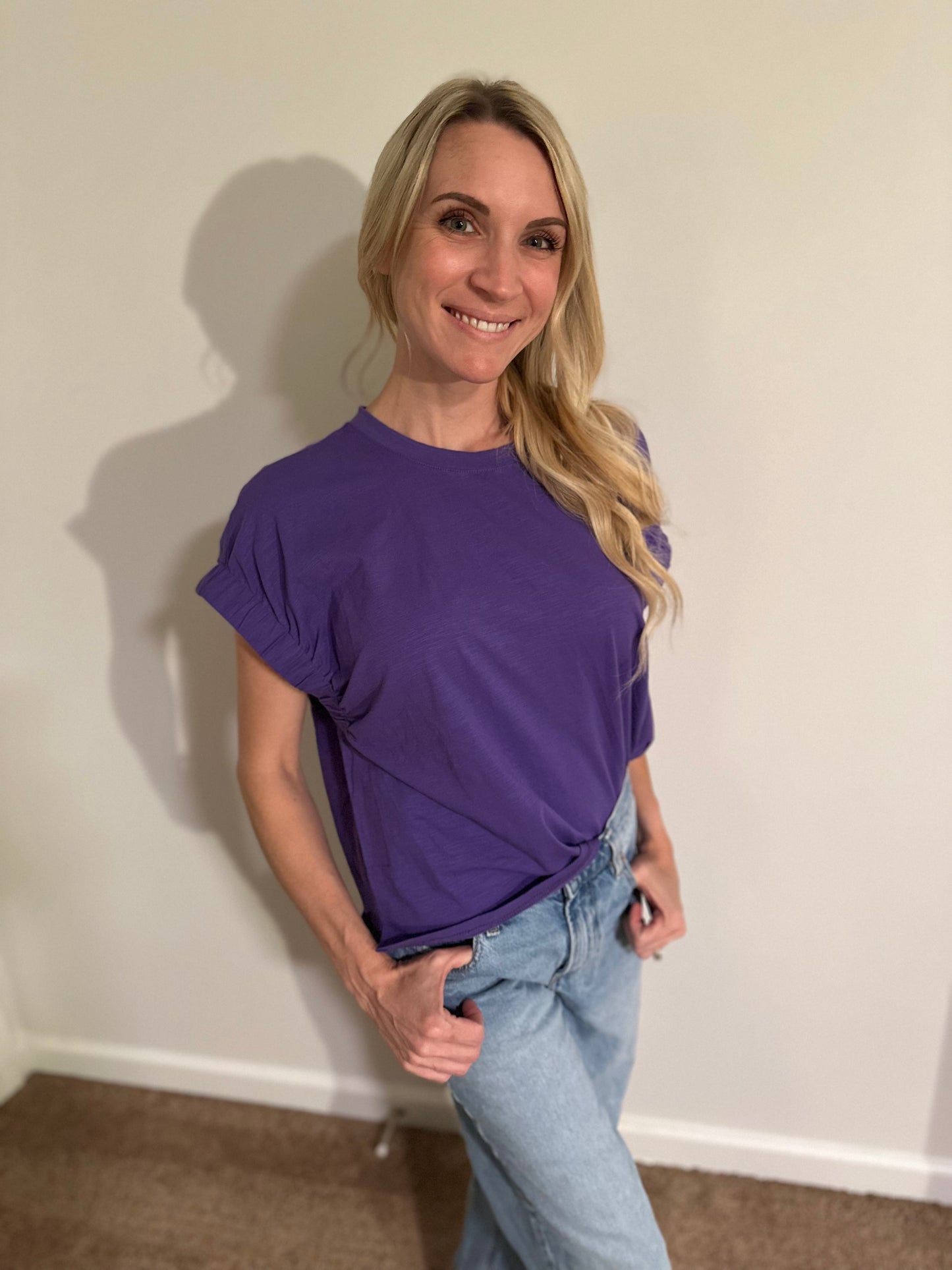 Purple Knit Top