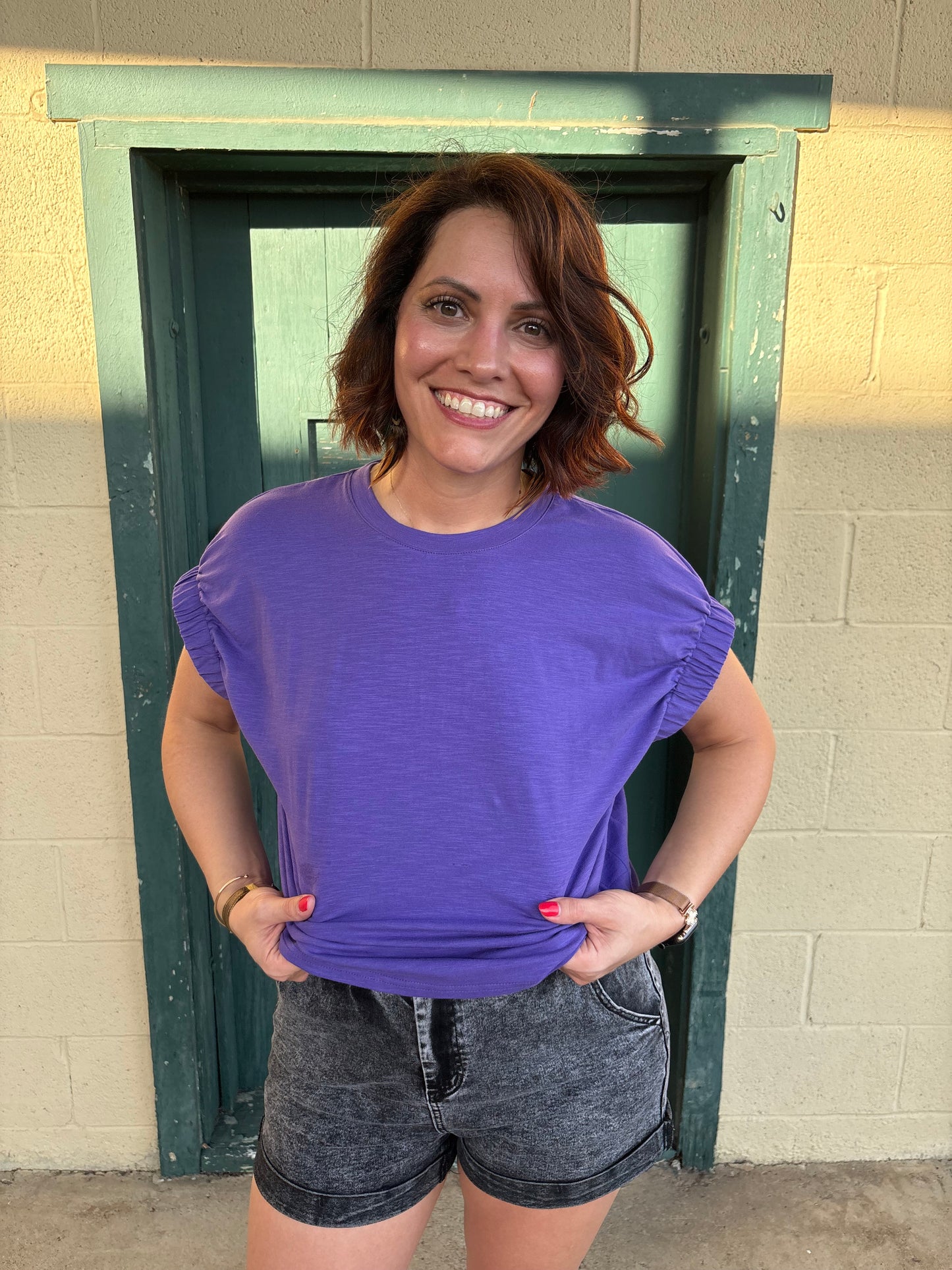 Purple Knit Top