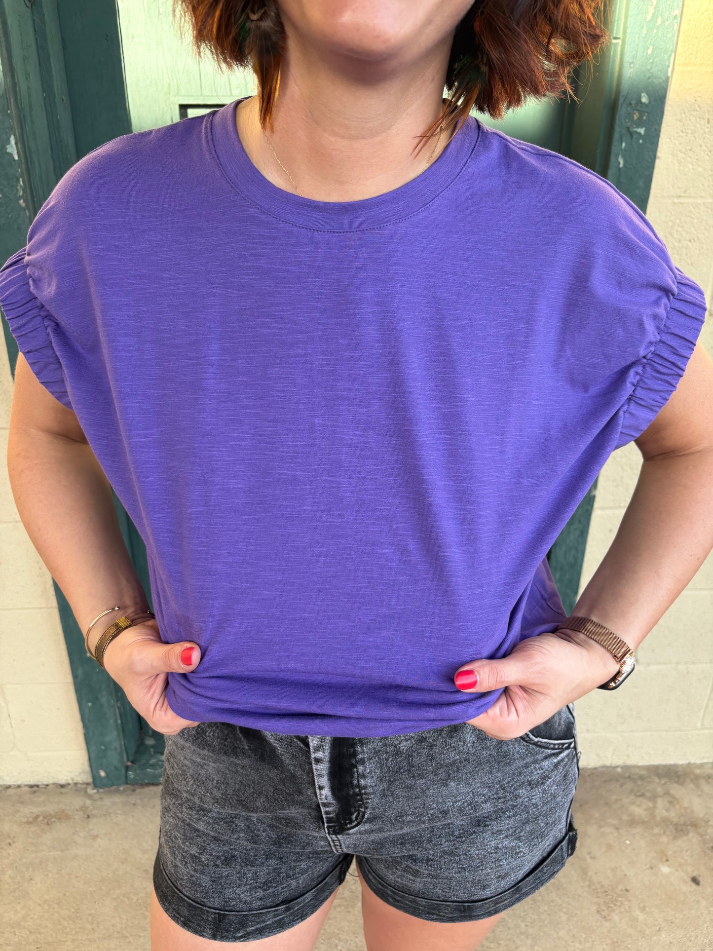 Purple Knit Top