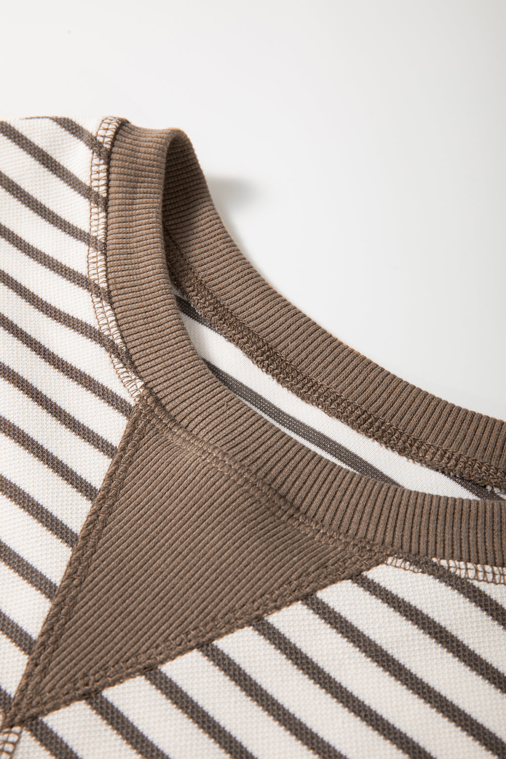 Striped Ruffle Short Sleeve Shirt