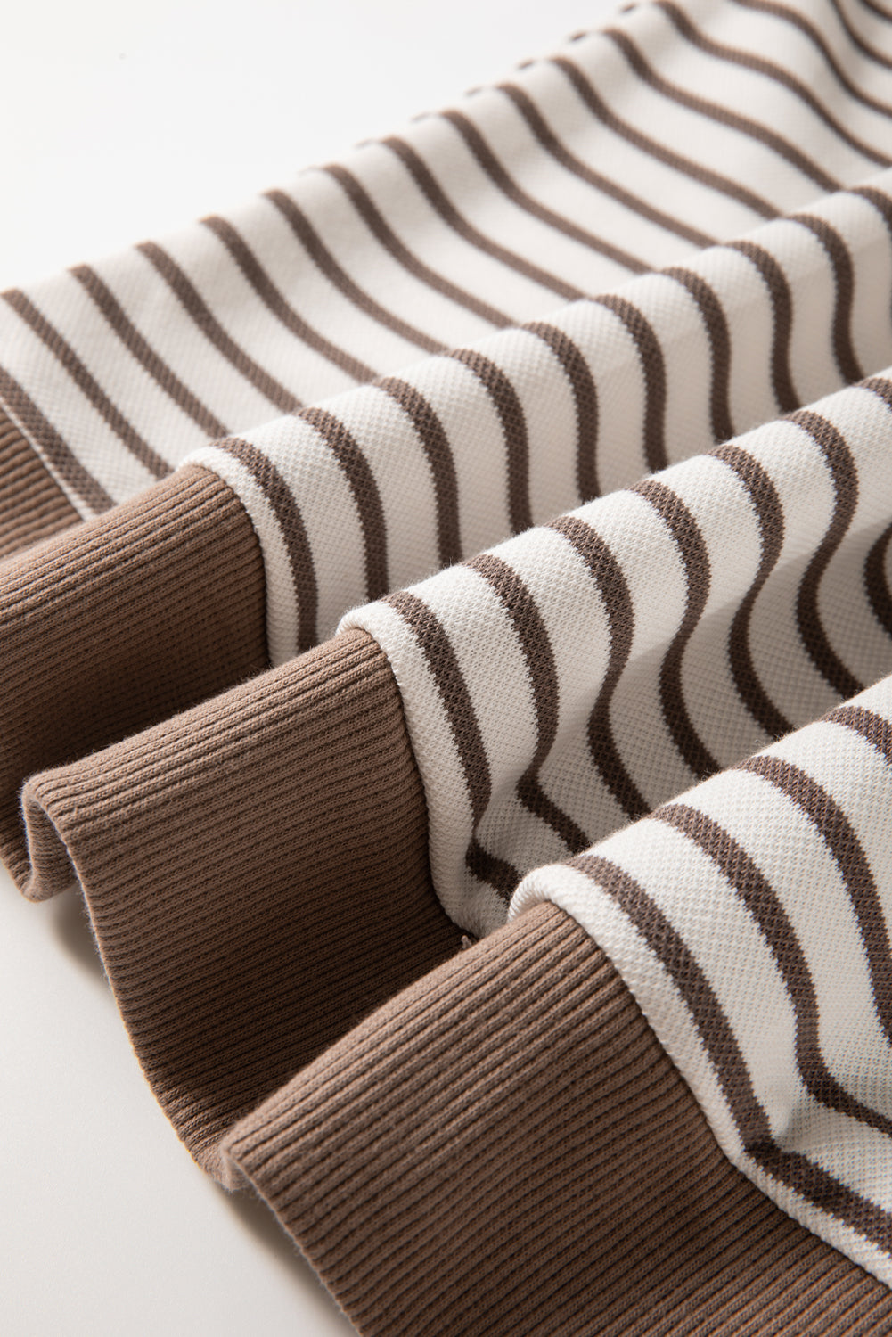 Striped Ruffle Short Sleeve Shirt