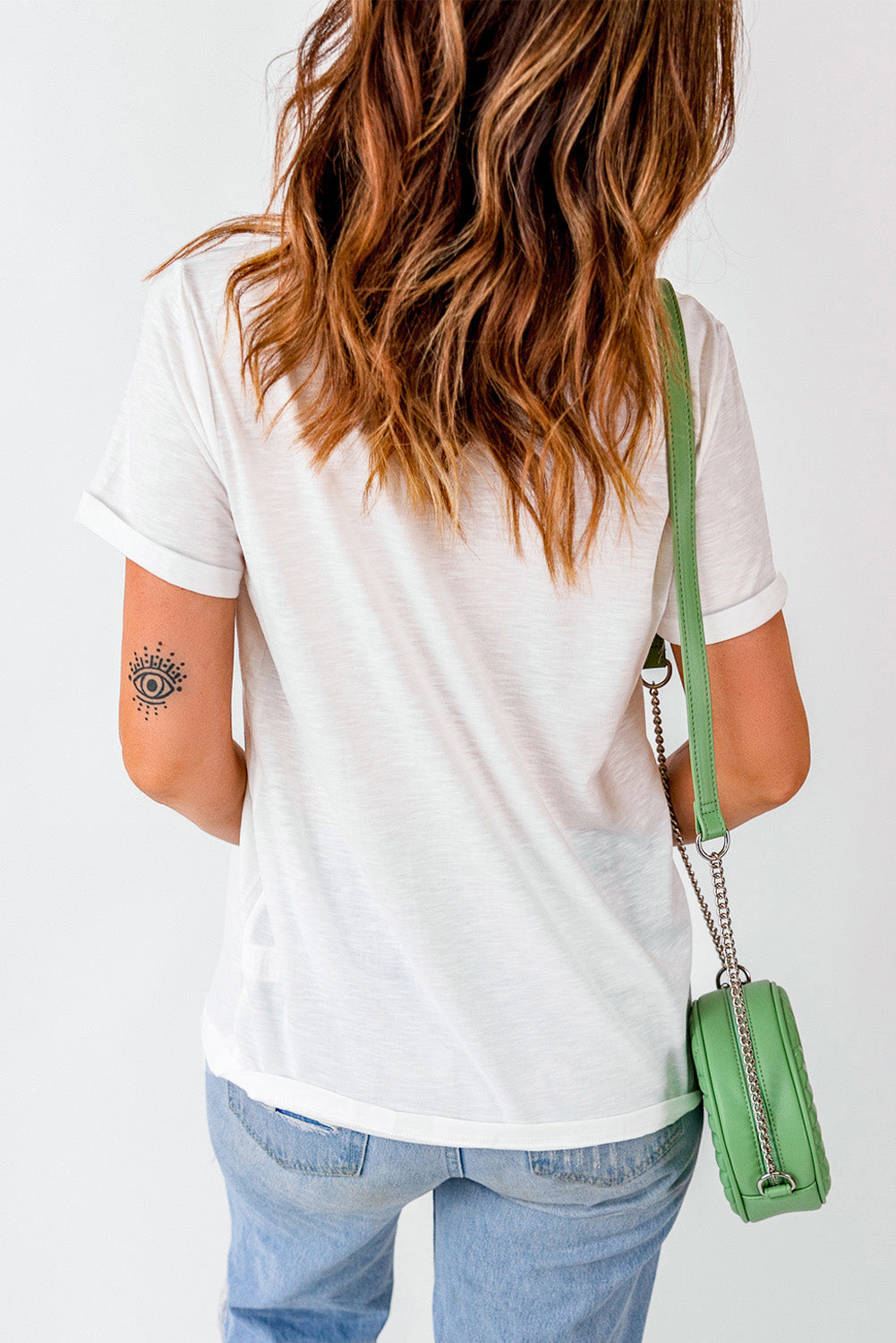 White July 4th Bowknot Graphic Tee