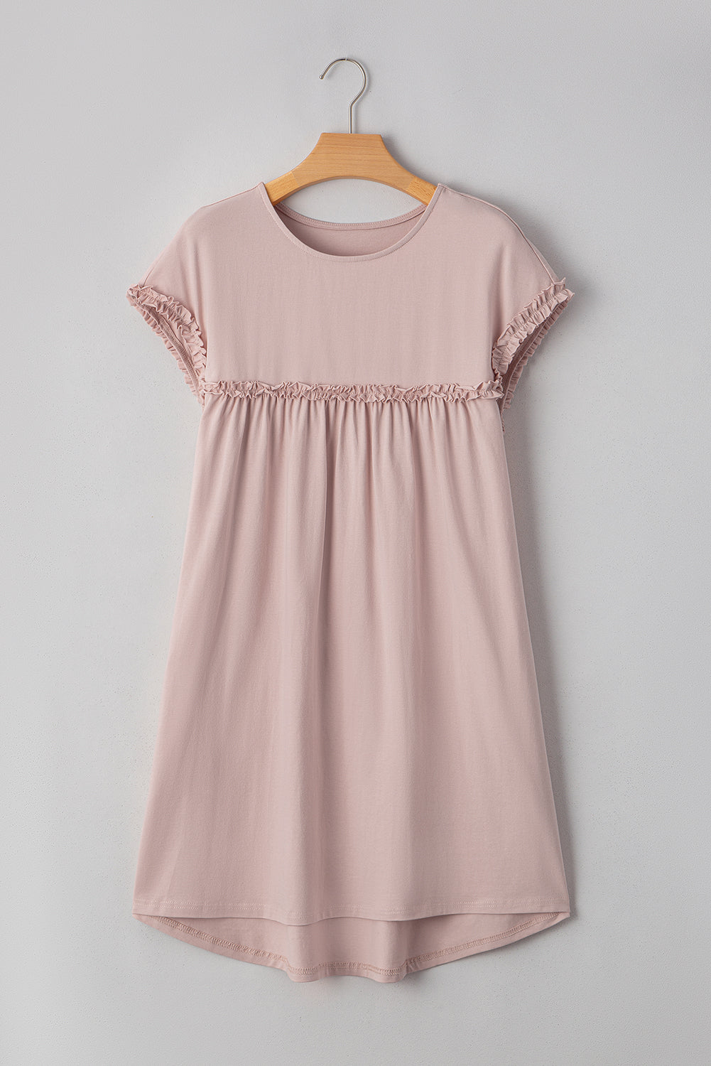 Frilled Trim Mini Dress