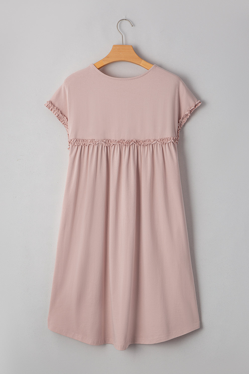 Frilled Trim Mini Dress