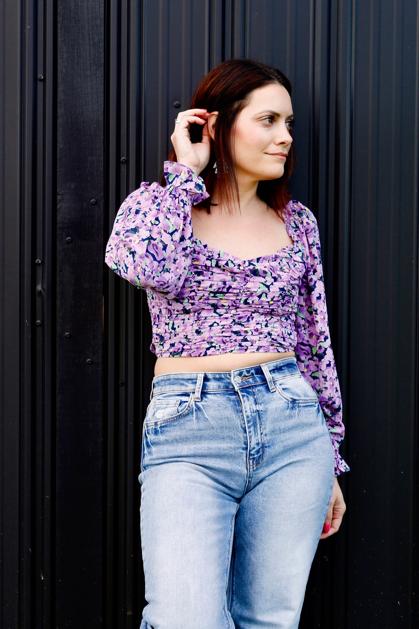 Cropped Ruched Top