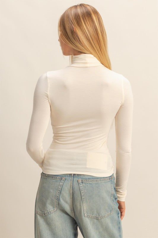 Cream Turtleneck