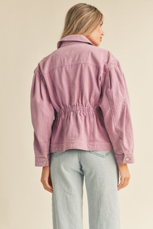 Lavendar Denim Jacket