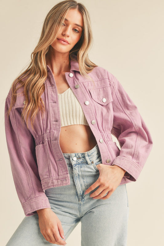 Lavendar Denim Jacket