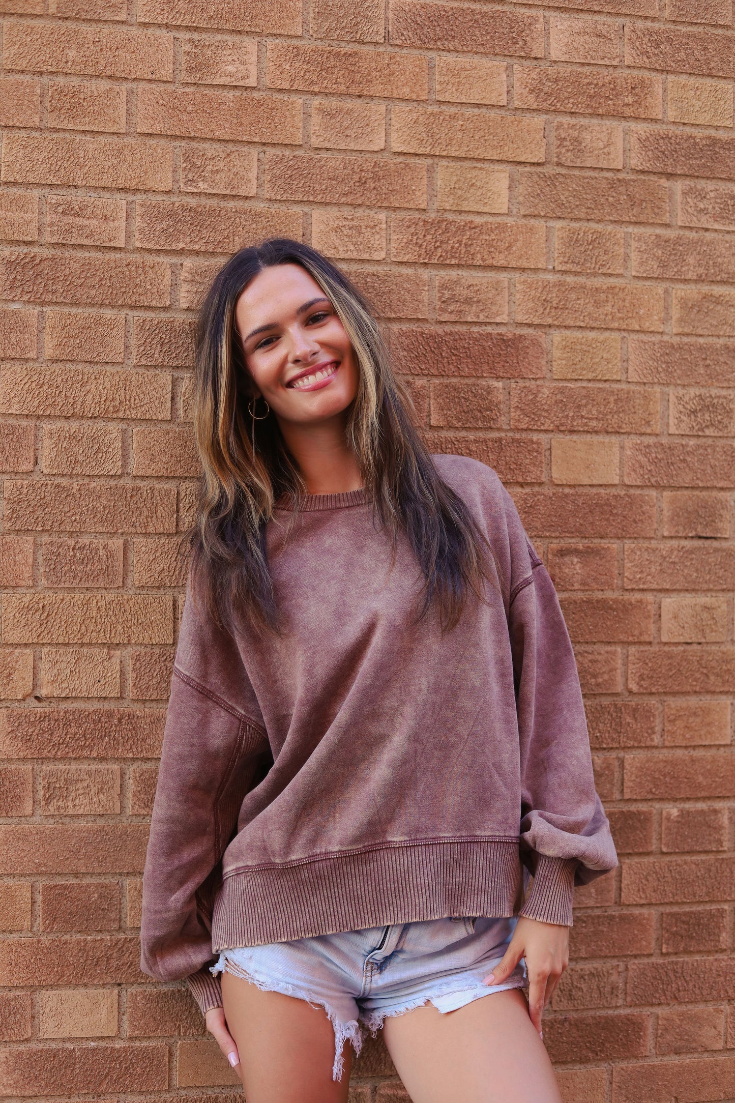 Oversized Brown Pullover