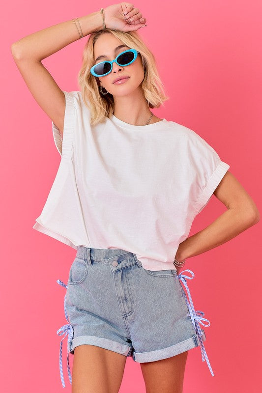White Knit Top