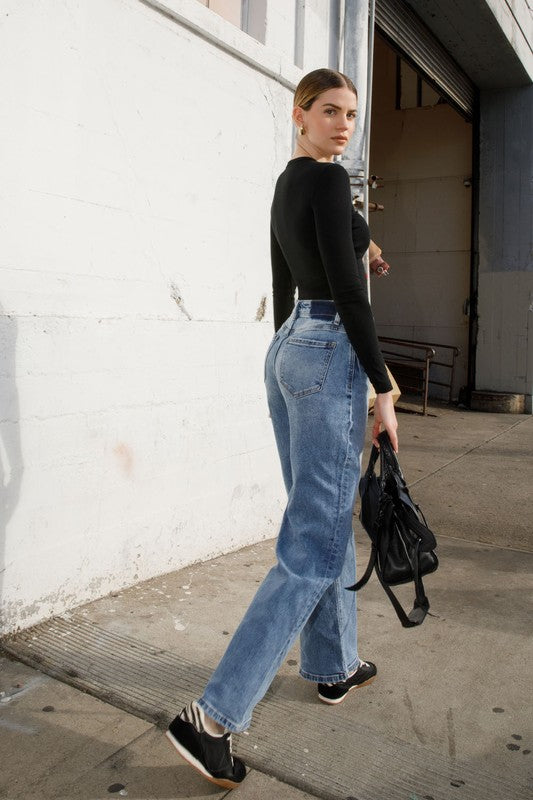 LOVERVET 90's Super High Rise Wide Jeans
