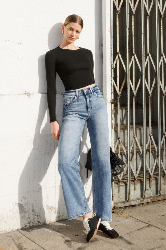 LOVERVET 90's Super High Rise Wide Jeans