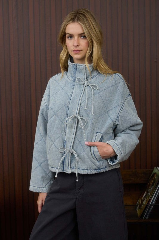Mock-Neck Puffer Jacket