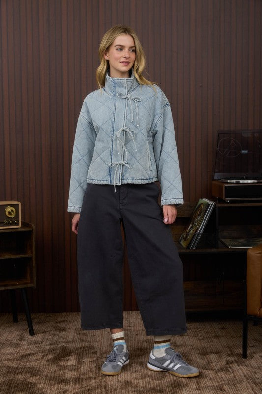 Mock-Neck Puffer Jacket
