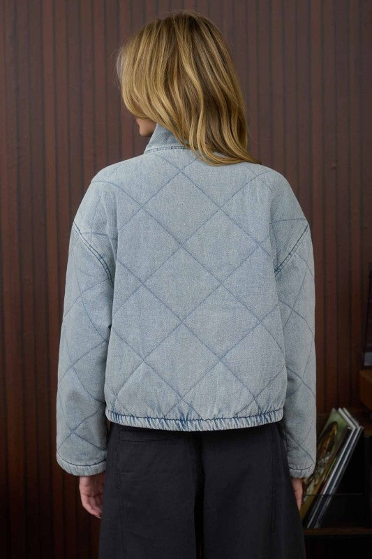 Mock-Neck Puffer Jacket