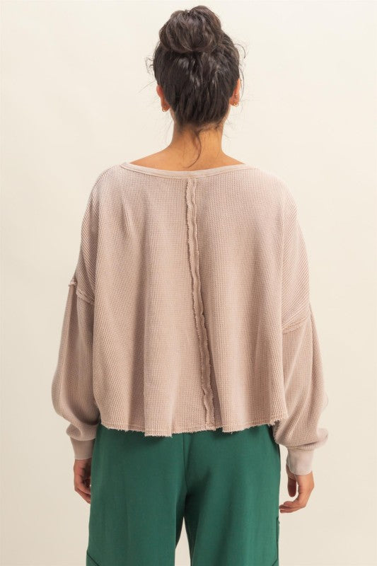 Waffle Knit Top
