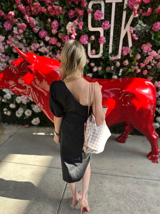 Black One-Shoulder Dress