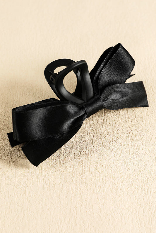 Black Bow Hair Claw Clip