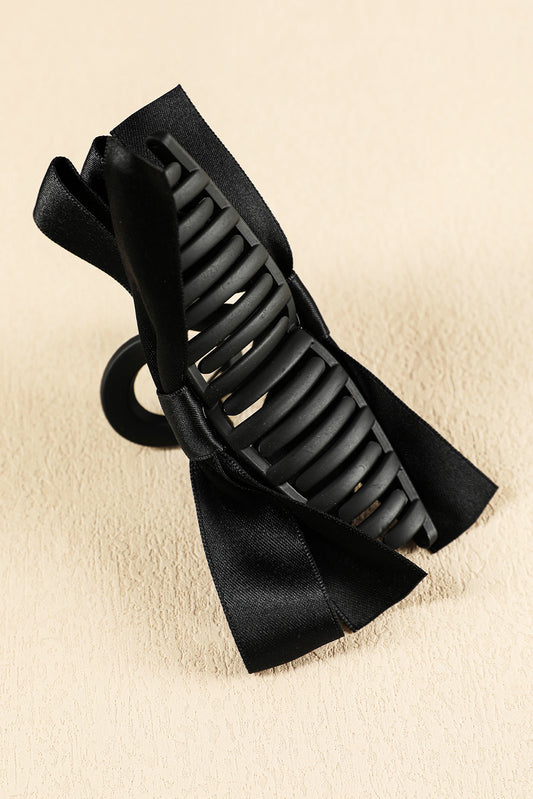 Black Bow Hair Claw Clip