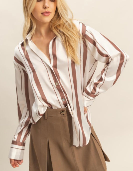 Striped Button Down Shirt