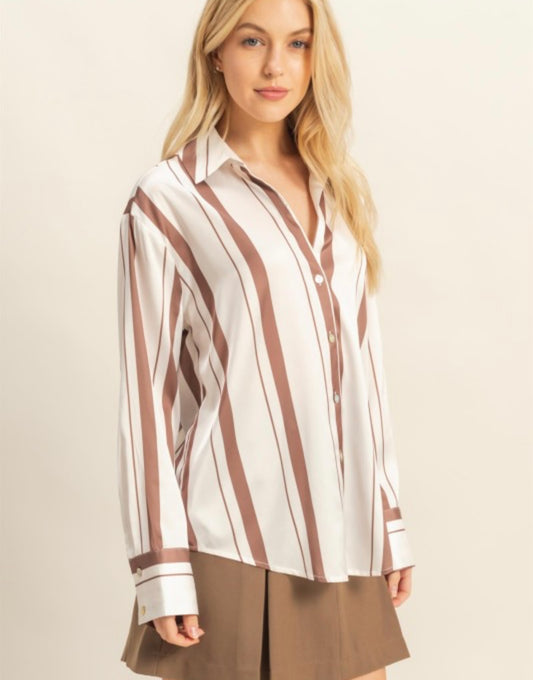 Striped Button Down Shirt