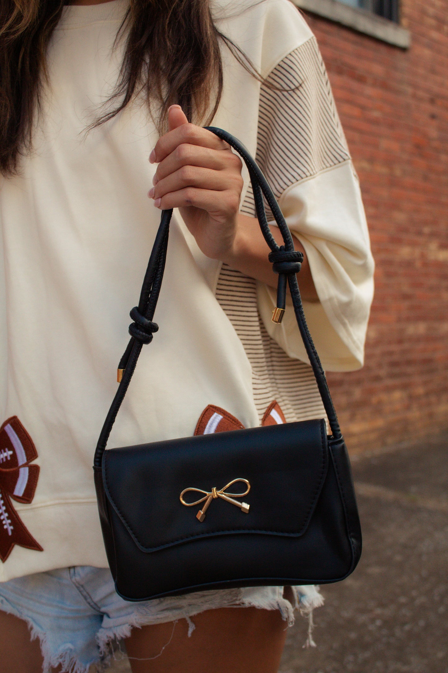 Black Bow Accent Bag