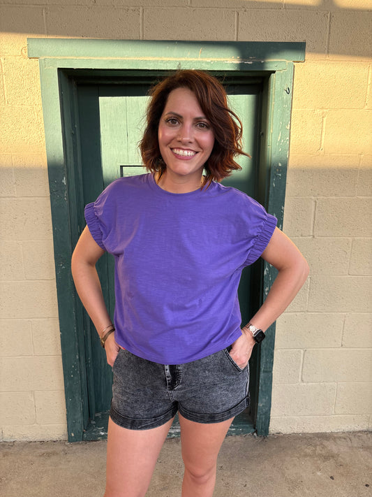 Purple Knit Top