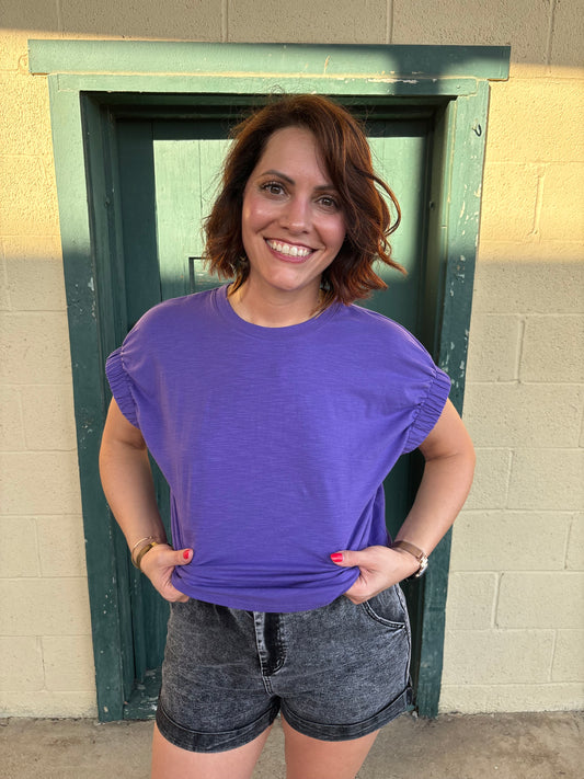 Purple Knit Top
