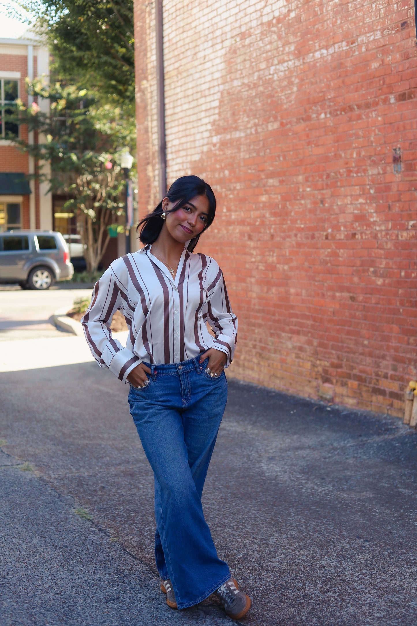 Striped Button Down Shirt