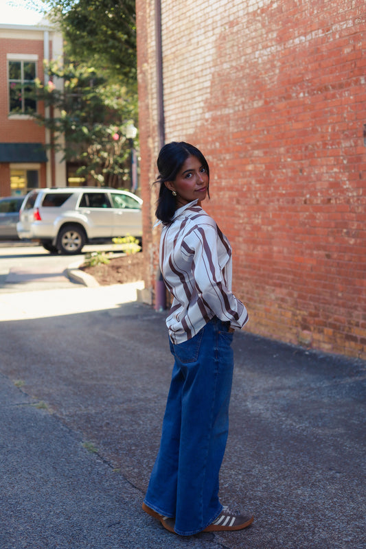 Striped Button Down Shirt