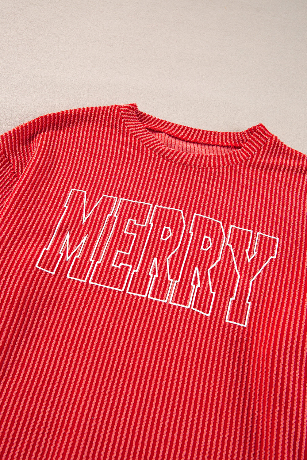 Red MERRY Graphic 2 Piece Set
