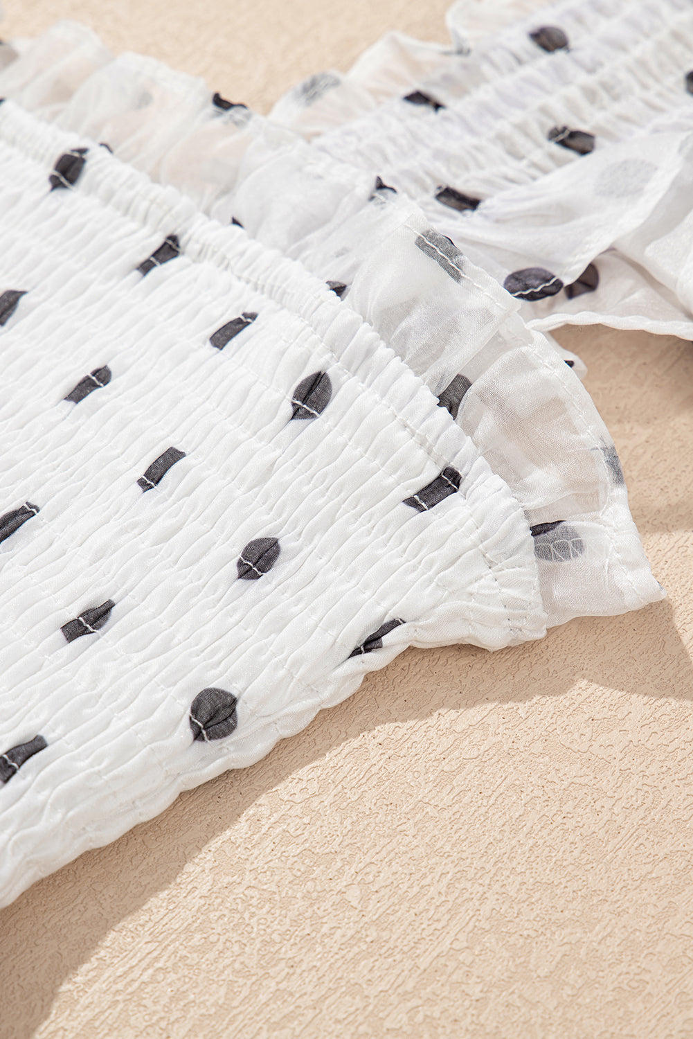 White Smocked Maxi Dress