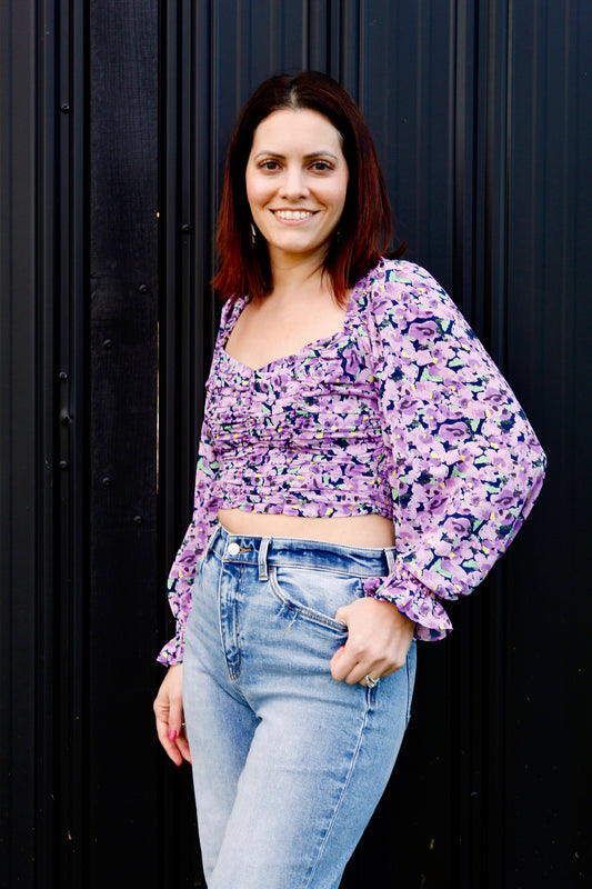Cropped Ruched Top
